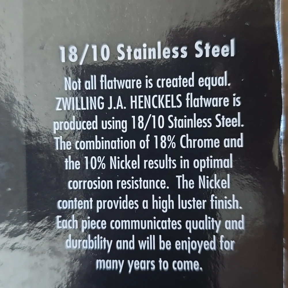 Zwilling J.A. Henckels Squared Flatware, 45-Piece Retail Price $250.00 USD
